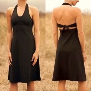 EUC Patagonia black tie-back dress, size medium